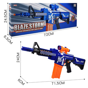 Súng Điện mềm 10 vòng lớn bán tự động tương tác giữa cha mẹ và con cái bắn súng đồ chơi trẻ em - Product Image 6