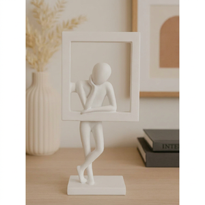 L 30 x W 16 x H 8 cm Figurine Sculpture Framed Artistic Tabletop Decor for Living Room home decor office decor - Product Image 1