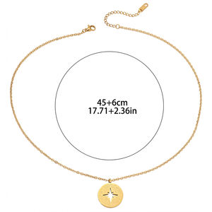 Collier Pendentif Calligraphie Arabe Musulmane Ramadan en Acier Inoxydable, Bijou de Mode, Vente en Gros, Cadeau Aïd - Product Image 2