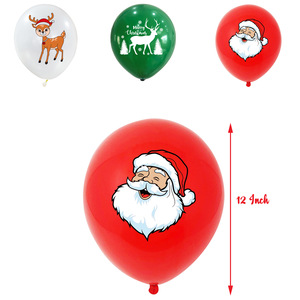 DAMAI Merry Christmas Party Decorations Banner Cake Toppers Santa Claus Balloons Bell Cupcake Toppers for Christmas - Product Image 5