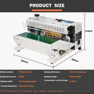 <span class=keywords><strong>เครื่อง</strong></span><span class=keywords><strong>ซีล</strong></span>เส้นวงล้อหมึกแนวนอนแบบ FR-900สำหรับถุงพลาสติกกว้าง6-12มม. - Product Image 3