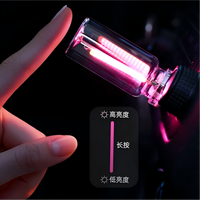 Lampe de nuit à filament dur alimentée par USB, style Edison, tube en verre, lampe d'ambiance pour la chambre à coucher, le salon, décoration