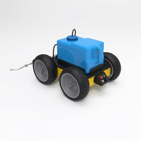 Platform Robot Chassis UGV Off-Road 4 Roda dengan Tangki Biru dan Pompa 1 kW Daya 440V untuk Penggunaan Konstruksi