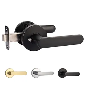 Modern America Market Contemporary Privacy Bed/bath Passage Hall Closet Hallway Door Lever Lock Set Indoor Door Lever Handle