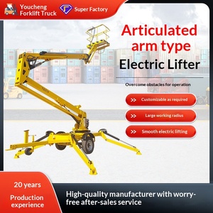 Plataforma elevadora de brazo articulado Youcheng, plataforma elevadora de remolque con brazo plegable, plataforma elevadora con rotación de 360 grados. - Product Image 1