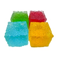 Nouveau jouet anti-stress en caoutchouc givré en forme de bonbon, balle à récupération lente pour les jeunes (7-14 ans)