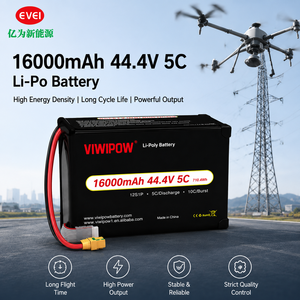 Batterie de drone intelligente haute capacité 285Wh/Kg 44.4V 16000mAh 5C pour photographie aérienne UAV, connecteur personnalisé OEM - Product Image 1