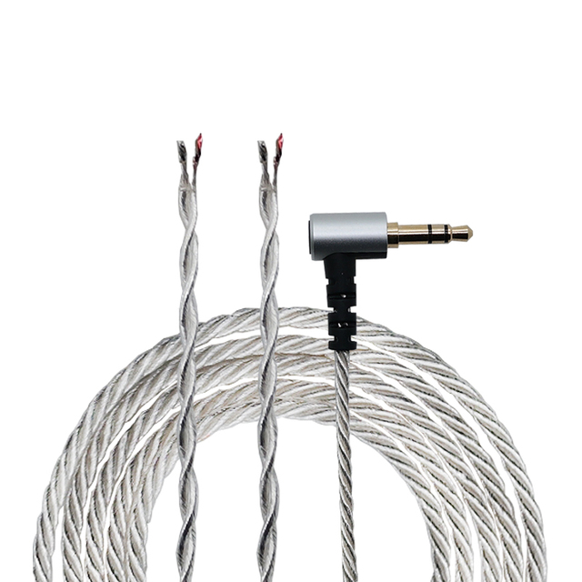 New DIY Oxygen-free Copper Headphone Wire Semi-finished Products 4-stand 3.5MM Jacks Earphone Accessories Fit for Hand Operation