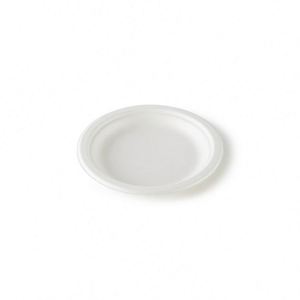 Assiette jetable biodégradable et compostable en pulpe de bagasse de canne à sucre 9''/10''/12'' - Product Image 1