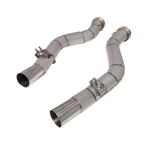Ecnal pour Maserati Ghibli SQ4 3.8T 2014+ - Collecteur d'échappement en acier inoxydable pour améliorer les performances de la <span class=keywords><strong>voiture</strong></span>, isolation thermique - Product Image 1