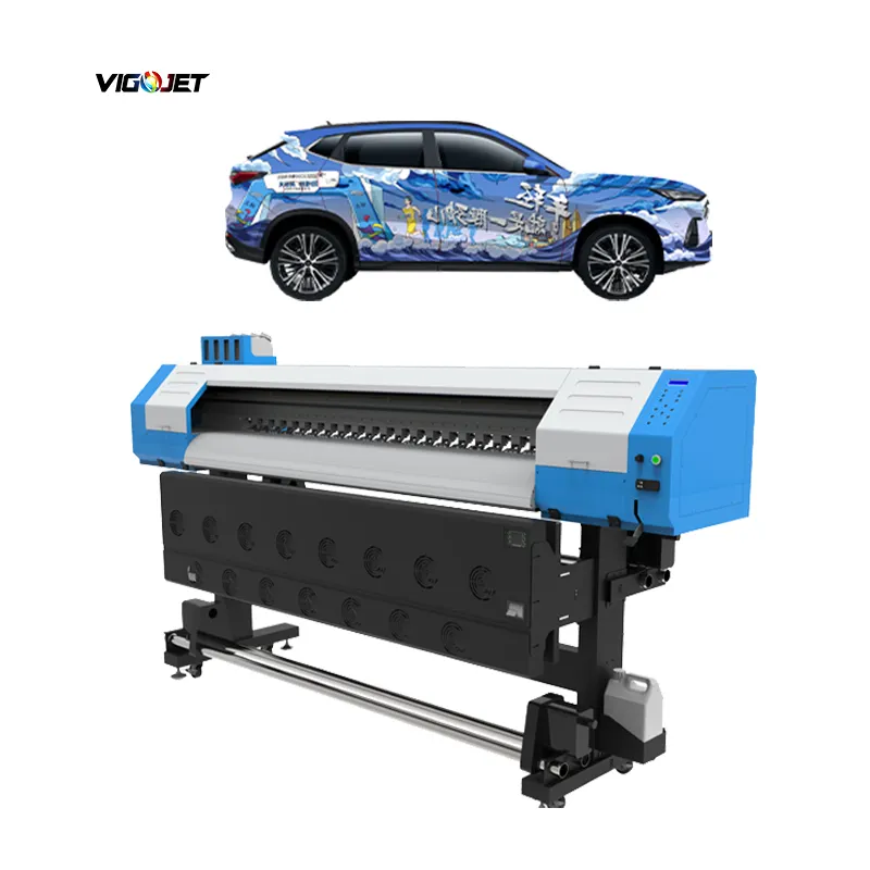 VIGOJET fabrica alta velocidad 6403 I3200 impresora eco solvente cama plana coche pegatina impresora