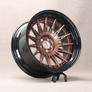 Nouvelle jante en alliage d'aluminium à 2 pièces Wangu, concave, couleur or rose, pour <span class=keywords><strong>SUPERA</strong></span> 17 18 19 20 21 22 pouces 5X114.3 5X130 forgée - Product Image 3