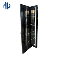 Porte d'entrée pivotante en aluminium, design minimaliste moderne et luxueux, intelligente, simple, rotative, pour maison