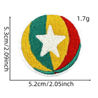 Patch brodé personnalisé motif dessin animé cirque, thermocollant pour chapeaux et vêtements, vente en gros sans minimum, emblème appliqué