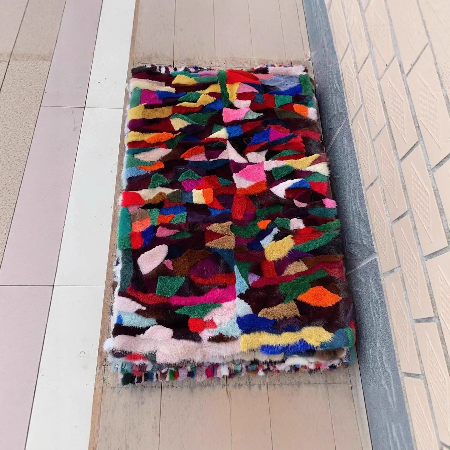 Pelle di visone di colore casuale-5181