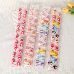 Pinzas para el pelo de dibujos animados para niños, 10 cm, uso diario, color aleatorio, accesorios de princesa - Product Image 1