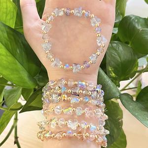 Bracelet en pierre naturelle avec perles de verre colorées – Fournisseur expérimenté, option d'expédition assurée - Product Image 1