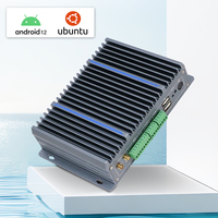 Mini PC industriel sans ventilateur RK3568 4K 8GB à bord 2G + 16G 3 USB2.0 1 USB3.0 2 COM RS232 double LAN Android Linux OS Lecteurs de stock