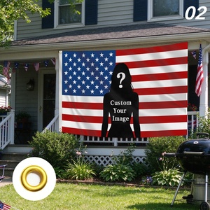 Bandera Personalizada con Foto, Bandera Estadounidense de 3x5 pies, Bandera para Colgar en Exteriores con Texto e Imagen Personalizados, con Ojales de Latón - Product Image 4