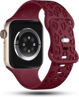Ultra Series 9-1 Bracelets de montre en silicone Design gravé Respirant Compatible avec les modèles de montre intelligente 40mm 45mm-Femmes Hommes