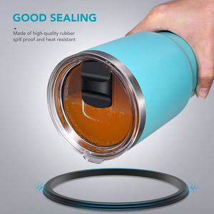 For Yeti 20oz Tumbler 10/24oz Mug 25oz <b>Straw</b> Mug Replacement <b>Cup</b> Rubber Seal Ring Gasket Leak-proof O Ring Compatible Household - Product Image 1