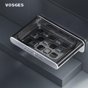 VOSGES-HOME WH001 Soporte de Jabón Transparente de Lujo Ligero para Uso Doméstico, Escurridor sin Acumulación de Agua, Soporte Simple para Jabón en Barra - Product Image 2