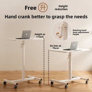 Mesita de noche plegable elevable de alta calidad de venta directa de fábrica para el dormitorio del hogar OEM/ODM personalizado especial - Product Image 2