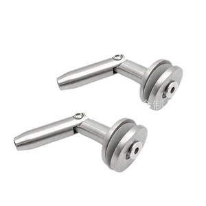 Stainless Steel Canopy Bracket Wire <b>Rope</b> Fastener 304 Mirror Finish For Glass Canopy Office Building - Product Image 1
