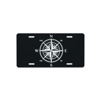 Vente flash : plaque d'immatriculation personnalisée sur mesure, impression sérigraphique, design européen, plaque en aluminium embossée, couleur et forme personnalisées