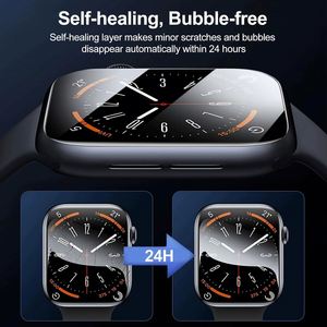 ฟิล์มกันรอยหน้าจอ 3 มิติ TPU ป้องกันฝุ่น สำหรับ Apple Watch Series 12 สมาร์ทวอทช์ 46 มม. 42 มม. 40/44 มม. แบบกล่องวิเศษ ติดตั้งง่าย ผลิตตามสั่งจากโรงงาน - Product Image 2