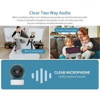 Caméra intelligente Tuya 3MP pour la sécurité de la maison Caméra sans fil Wifi Bonne vente Montre intelligente pour caméra Moniteur pour bébé