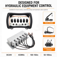 Télécommande sans fil proportionnelle à 6 leviers, étanche IP65, pour grue de camion hydraulique, commande à distance de 100 m
