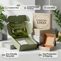Boîte d'emballage personnalisée en carton ondulé E-flute recyclé pour colis postaux, fournitures d'expédition pour boutiques, cadeaux, auto-adhésive, pelliculage mat, pour chaussettes