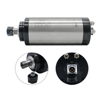 Moteur de broche refroidi par eau HLTNC 3KW 220V 100mm ER20 avec variateur de fréquence HY 80W, pompe, pince et kit de pinces de serrage pour routeur CNC et fraisage de métaux