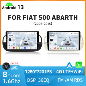 Autoradio automatique 1280*720 IPS Car-play 8 Core 4G LTE Android 13 Navigateur pour FIAT 500 ABARTH 2007-2015 - Product Image 6