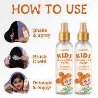 Semprotan perawatan rambut anak, penghilang Rambut anti kusut, semprotan pengurang rambut anak-anak, kelembaban rambut keriting