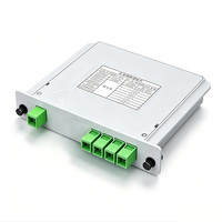 Boîtier de distribution FTTH ODN 1x4 SC/APC avec séparateur PLC à faible PDL, type cassette enfichable