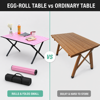 Table pliante portable à pieds croisés en acier au carbone pour la maison, les pique-niques, le camping, le dessin en extérieur et les étudiants