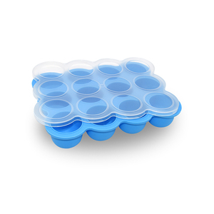 Bandeja de Silicona <span class=keywords><strong>para</strong></span> Congelar Alimentos <span class=keywords><strong>para</strong></span> Bebés, Libre de BPA, 12 Compartimentos, Molde <span class=keywords><strong>para</strong></span> Huevos Horneados Caseros con Tapa con Clip <span class=keywords><strong>para</strong></span> Verduras, Purés de Frutas y <span class=keywords><strong>Leche</strong></span> Materna - Product Image 4