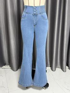 Jeans <span class=keywords><strong>skinny</strong></span> déchirés <span class=keywords><strong>taille</strong></span> <span class=keywords><strong>haute</strong></span> pour femmes, pantalon en denim extensible délavé pour le streetwear, la tenue quotidienne, toutes saisons - Product Image 5