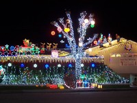 Lumière LED RGB programmable de 23 mm pour la décoration extérieure de Noël, des festivals et des paysages, modélisation 3D, éclairage de fêtes DMX512