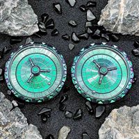 MINI PLANET Roulette en métal, dés à rouler, D20, D10, D4, 3 en 1, revolver, roulette, dés D&D pour les jeux de rôle, Donjons et Dragons, jeux de table