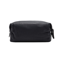 Tas Makeup Kulit Kustom Pabrik, Tas Perlengkapan Mandi Pria untuk Perjalanan, Tempat Kuas Makeup dan Alat Cukur