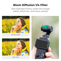 Juego de Filtros Magnéticos para Gimbal K&F Concept, Filtro CPL Magnético de Difusión Negra 1/4 1/2, Filtro ND2-32 Variable para DJI Osmo Pocket 3/4