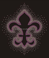 Fer sur strass Transfert de flamme Modèle de strass Fire Design Strass pour manche de pull
