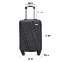 Koper Troli Ukuran Kabin 20 Inci, Hard Case Murah Grosir OEM, Maletas De Viaje Spinner
