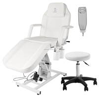Fauteuil de massage électrique réglable, mobilier d'esthétique, table de massage de luxe pour spa, lit de cils, lit facial incurvé par Luxmars
