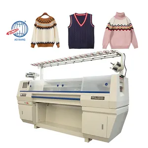 Factory Direct Sales Automatic Computerized Flat Double System Sweater Knitting Machine