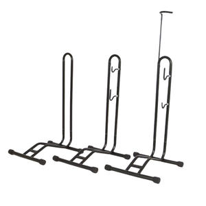 Support de vélo sur pied en acier noir durable L-023 – Présentoir et support de réparation 3-en-1 - Product Image 1