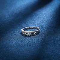 Bijoux ajustables en acier inoxydable, bague anti-stress en diamant, bagues de méditation en platine avec ouverture en diamant pour femmes et hommes